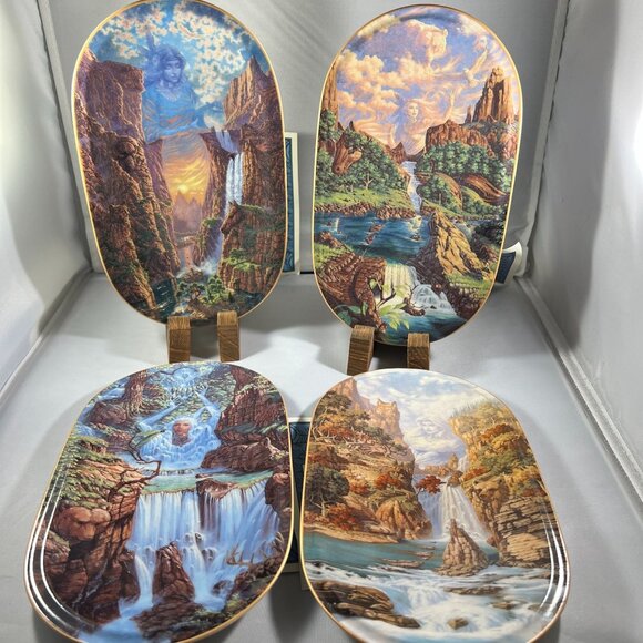 4 Plates Bradford Exchange - Embraced By The Spirit - Native American Inspired - Picture 1 of 10